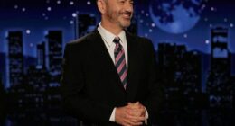 Kimmel tears up on return to late night show