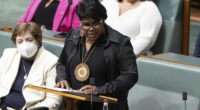 First speech by Member for Lingiari Marion Scrymgour, in the House of Representatives at Parliament House in Canberra on Wednesday 27 July 2022. fedpol Photo: Alex Ellinghausen