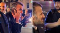 Macron called the US president when he was blocked by his motorcade.