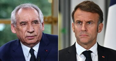 Macron struts on world stage as revolt over France’s soaring debt puts his PM on the brink