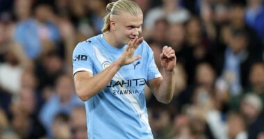 Man City 2-0 Napoli: Erling Haaland reaches latest landmark in record time to Pep Guardiola's relief - as Kevin De Bruyne's return is cut short