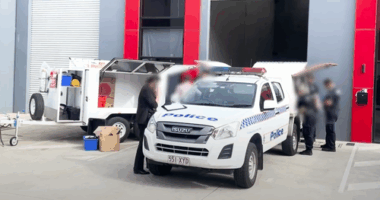 Cade Deane Fara was arrested at Brisbane International Airport on June 6, 2023 after Queensland Police raided a warehouse in the nearby suburb of Pinkenba.