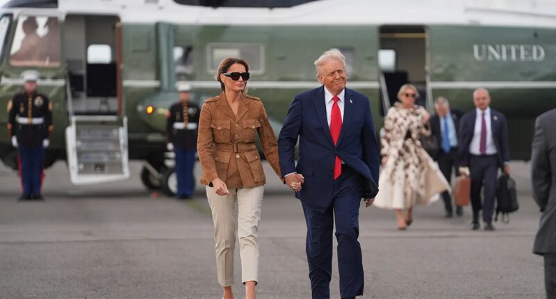 Man arrested for allegedly pointing laser at Marine One helicopter carrying President Trump near White House