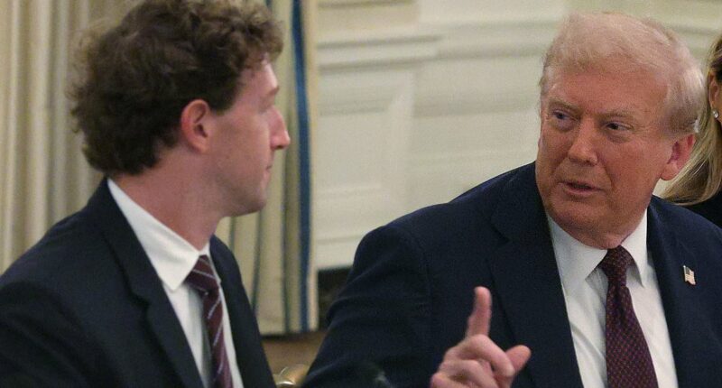 Mark Zuckerberg caught on hot mic in cringe moment with Donald Trump