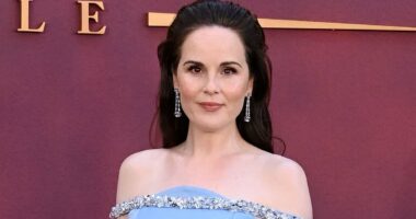 Michelle Dockery arrives at Downton Abbey The Grand Finale film prem