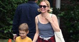 Michelle Williams seen after surprise arrival of fourth child