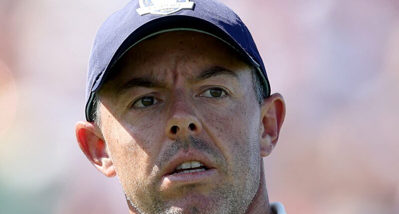 Moment McIlroy appears to make lewd gesture towards US hecklers