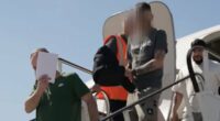 Moment foreign criminals are finally flown out of UK
