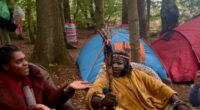 Moment furious Scot confront 'delusional' African 'Queen' in woods