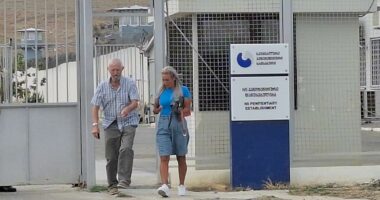 Mother is seen visiting 'drug mule' Bella Culley in Georgian prison