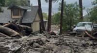 Mudslides trap drivers, bury roads and damage homes in southern California