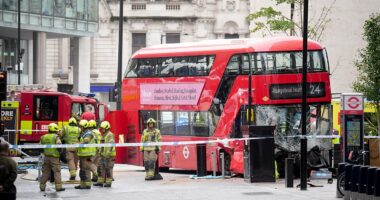 Multiple injured after bus crash near London station