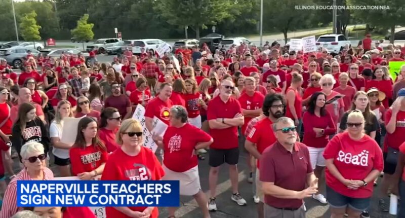 Naperville 203 Board of Education, Naperville Unit Education Association officially sign new contract after avoiding strike