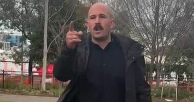 Neo-Nazi Thomas Sewell crashes premier's press conference