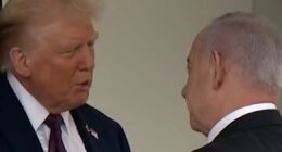 Netanyahu arrives for White House meeting with Trump