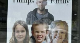 NZ Police have highlighted the similarities in the searches for slain fugitive Tom Phillips and alleged cop killer Dezi Freeman (pictured, a missing poster for Phillips and his children)