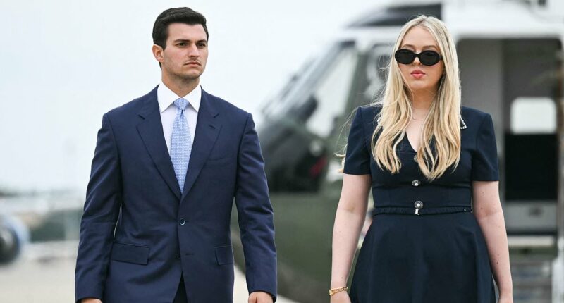 New mom Tiffany Trump looks effortlessly chic as she joins dad Donald