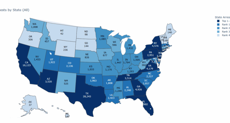 New online data dashboard tracks ICE arrests
