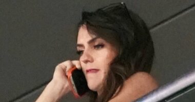 New photos show VERY unimpressed Jordon Hudson moments before she fled Bill Belichick's humiliating defeat