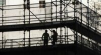 Constructioin workers in the CBD.