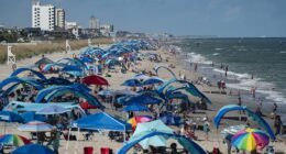 Officials close more beaches as deadly bacteria contaminates shores