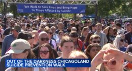 Out of the Darkness walk for suicide prevention steps off at Montrose Harbor in Chicago; families turn heartbreak into hope