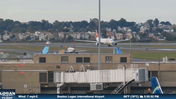 Passenger jet aborts Boston takeoff after flame and smoke spew from engine