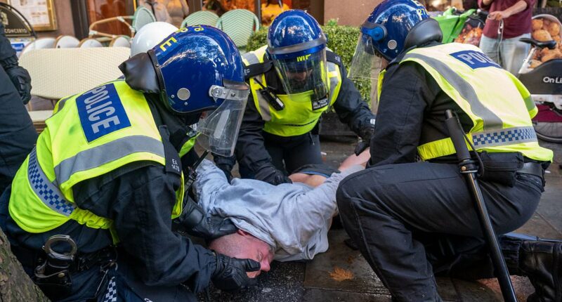 Police chiefs blast anti-migrant protesters after 26 officers injured