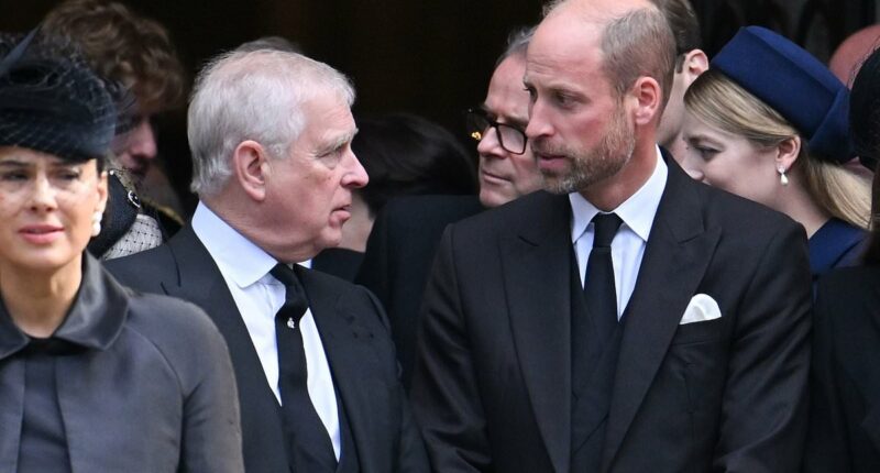 Prince Andrew and William had a 'very frosty' exchange, expert reveals