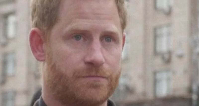 Prince Harry holds back tears at Ukraine memorial