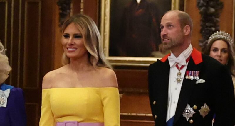 Prince William's kind gesture for Melania during state banquet