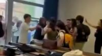 Pro-Palestine mob attacks professor and student who tried defend him