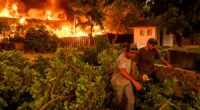 Quick-moving wildfire scorches historic California gold mining town, burning multiple homes