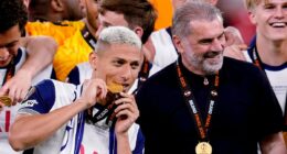 RICHARLISON INTERVIEW: How Ange Postecoglou got me through 'dark' times at Tottenham, what makes Thomas Frank so special and why my two years of hell will fuel my drive to dominate World Cup with Brazil