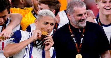 RICHARLISON INTERVIEW: How Ange Postecoglou got me through 'dark' times at Tottenham, what makes Thomas Frank so special and why my two years of hell will fuel my drive to dominate World Cup with Brazil