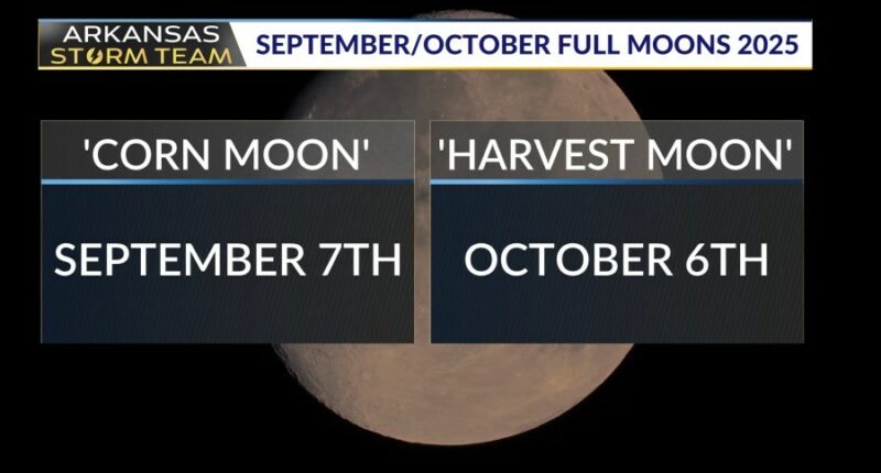 Rare Corn Moon to rise Sunday night