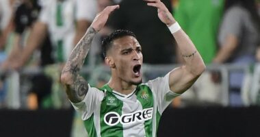 Real Betis 2-2 Nottingham Forest: Man United flop Antony scores late equaliser after Igor Jesus brace - as Ange Postecoglou's side impress in first European game in 29 years