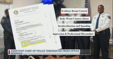 Reidsville assistant chief of police fired for insubordination and misconduct