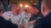 Revealed: Ange Postecoglou's glass of red wine with Evangelos Marinakis that sealed the Nottingham Forest job, with announcement on replacing Nuno Espirito Santo due TODAY