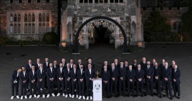 Rory McIlroy and wife Erica Stoll step out in style for Ryder Cup gala
