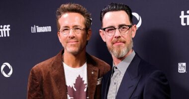 Ryan Reynolds supports Tom Hanks' nepo baby Colin at TIFF after producing his new movie
