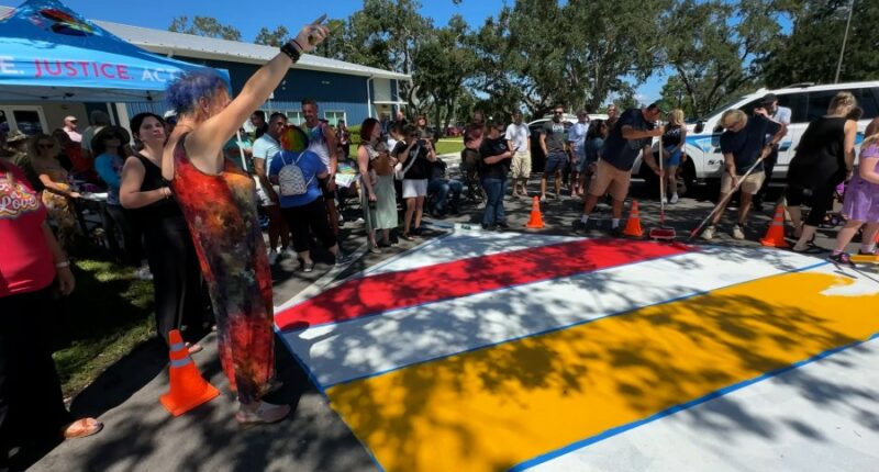 Sarasota church paints inclusive mural after removal of pride crosswalks across Florida