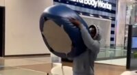 Schoolboy prankster who hurled sofa 50ft in shopping centre jailed