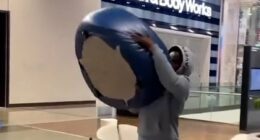Schoolboy prankster who hurled sofa 50ft in shopping centre jailed