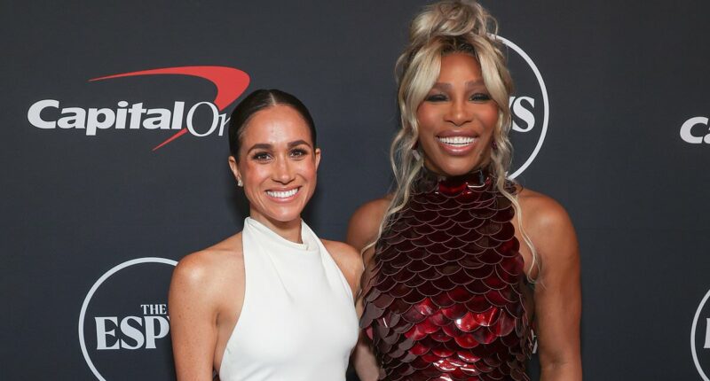 Serena Williams shows off her friend 'Miss Meghan's' wine after receiving As Ever package and jokes the Duchess knows 'how to treat a woman'