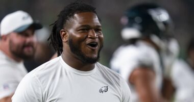 Shock twist as new footage shows Prescott SPIT at Eagles star FIRST
