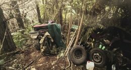 New photos have emerged of the remote campsite where police discovered Tom Phillips' children hours after the New Zealand fugitive was shot dead by police