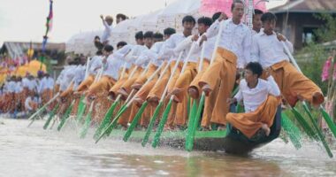 Spectacular lake festival in Myanmar shines despite political upheaval and natural disasters