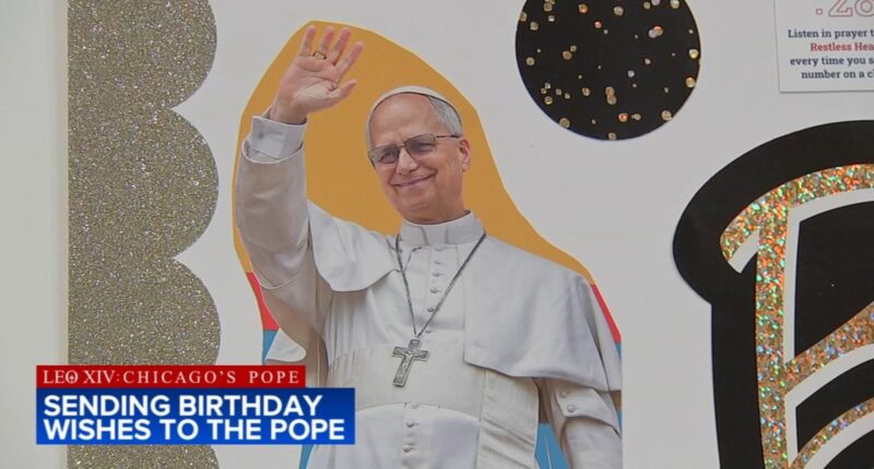 St. Jude Catholic Church celebrates Pope Leo's birthday in New Lenox, IL; John Prevost gives brother advice for new decade