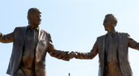 Statue of Trump and Epstein placed near U.S. Capitol